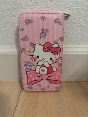 Pink Hello Kitty Style Phone Wallet Case